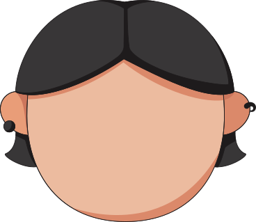 face with bob haircut PNG, SVG