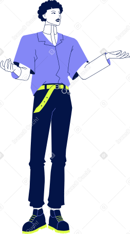 молодой человек с распростертыми объятиями в PNG, SVG