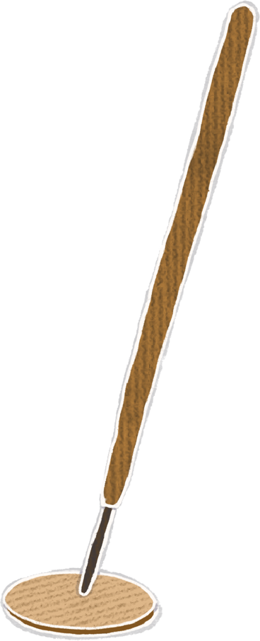 brown aroma stick PNG, SVG