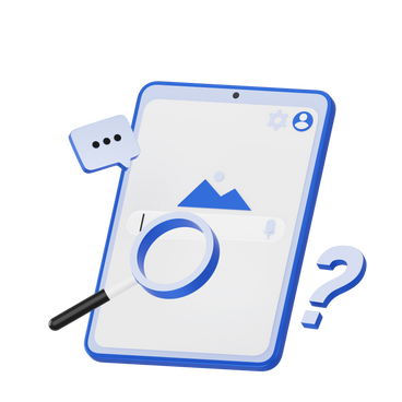 Searching the web on tablet PNG, SVG