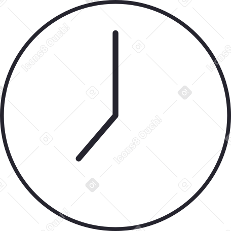 seven o'clock PNG, SVG
