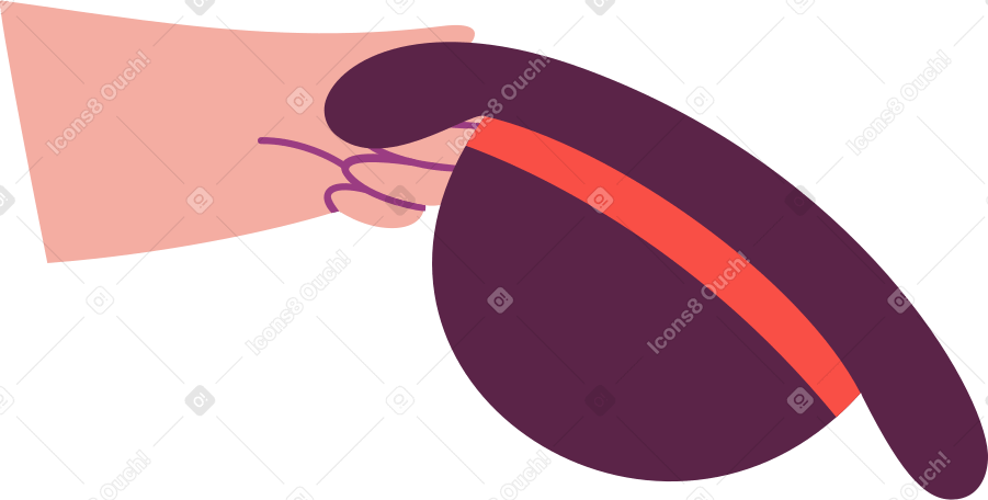 hand with hat PNG, SVG
