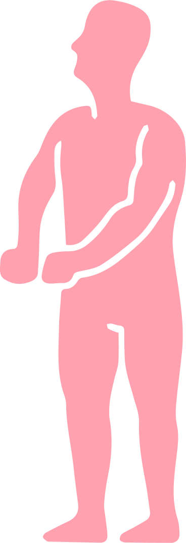 Pink man silhouette PNG, SVG