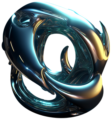 3D abstract liquid form PNG, SVG