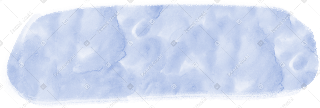 big blue watercolor rectangle PNG、SVG