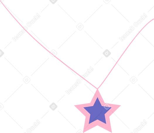 star pendant PNG, SVG