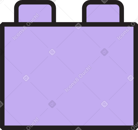 purple building block Illustration in PNG, SVG