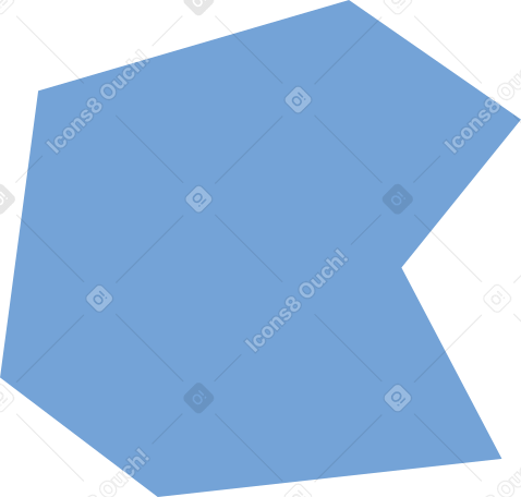 blue polygon в PNG, SVG