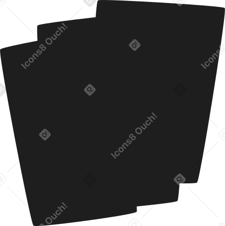shadow of the sheets of paper Illustration in PNG, SVG