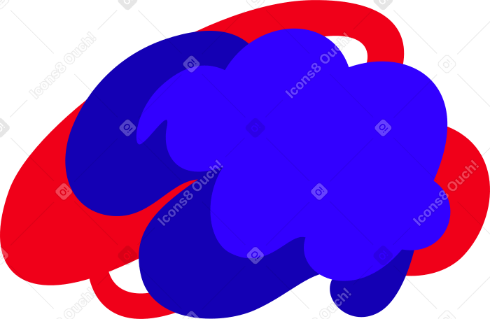 blue and red background Illustration in PNG, SVG
