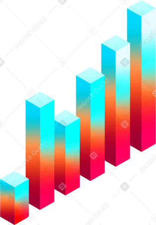 Gráfico de barras verticales PNG, SVG
