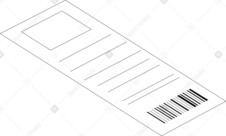 receipt Illustration in PNG, SVG