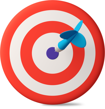 target with dart arrow in bullseye PNG, SVG