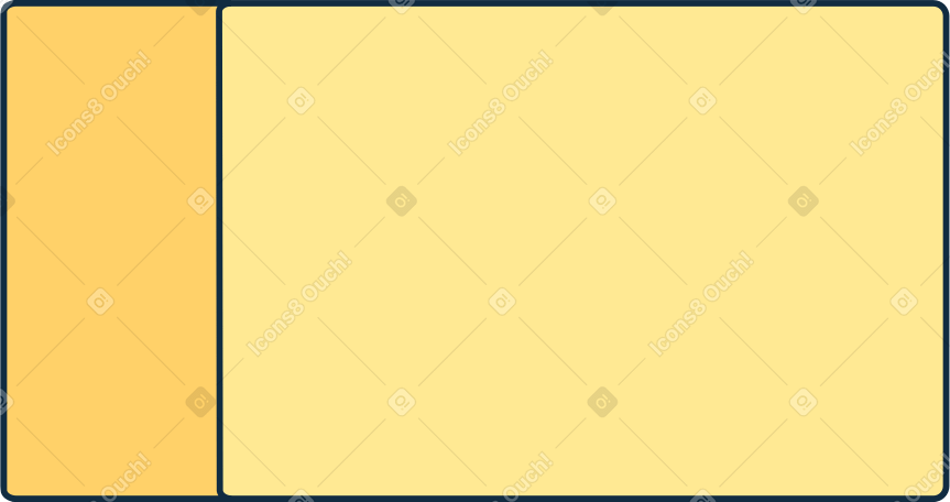 yellow rectangular box Illustration in PNG, SVG