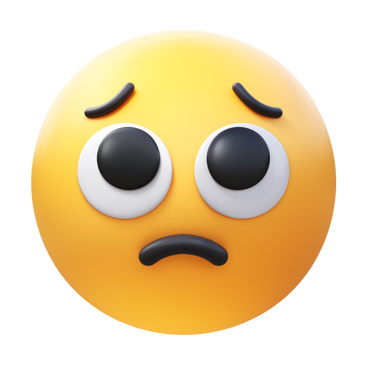 pleading face emoji PNG, SVG