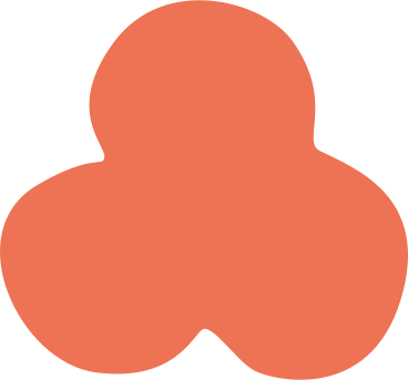 オレンジ色の三つ葉 PNG、SVG