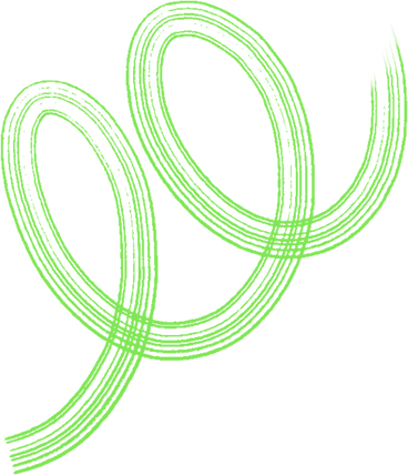 Ярко-зеленая волна в PNG, SVG