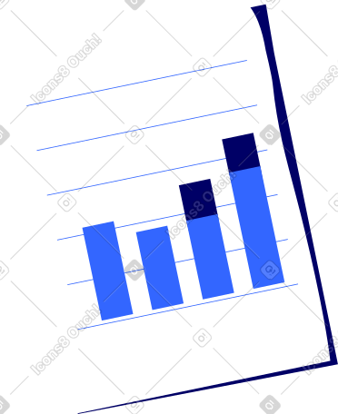 list of paper with horizon lines and charts PNG, SVG