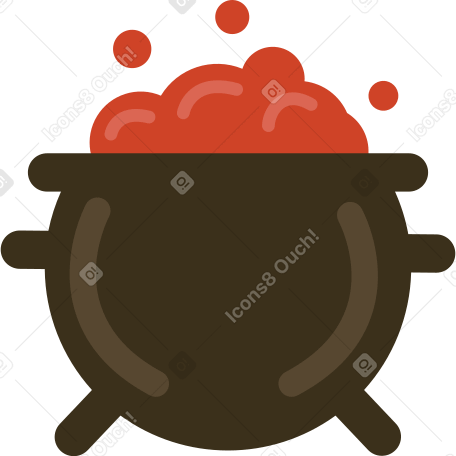 cauldron Illustration in PNG, SVG