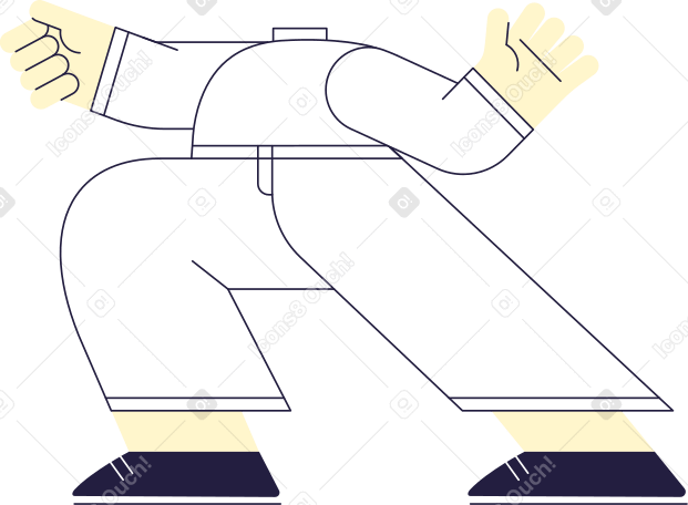 fencer body Illustration in PNG, SVG