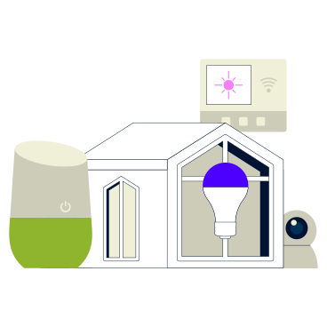 Smart home technology and smart devices PNG, SVG