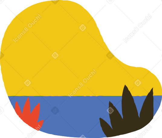 mare astratto PNG, SVG