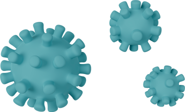 Blauer covid-virus PNG, SVG