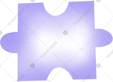 Gardient purple puzzle piece PNG, SVG