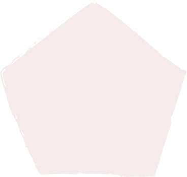 Light pink pentagon PNG, SVG
