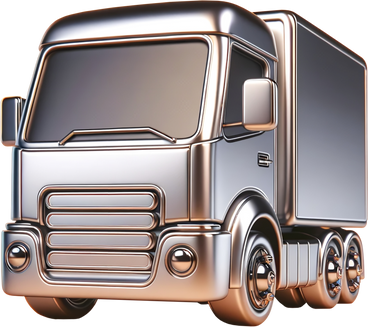 Серебряный грузовик в PNG, SVG