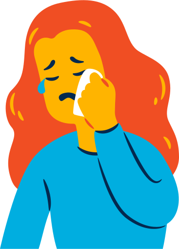 the crying woman PNG, SVG