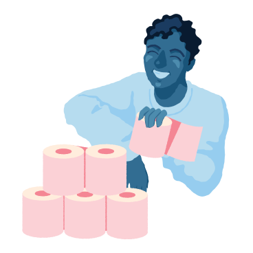 Toilet paper tower PNG, SVG