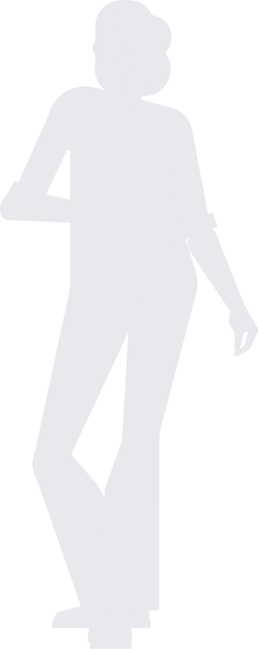 grey silhouette of woman PNG, SVG