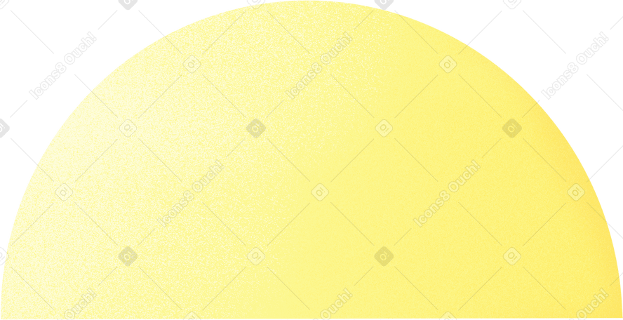 Demi-cercle jaune PNG, SVG