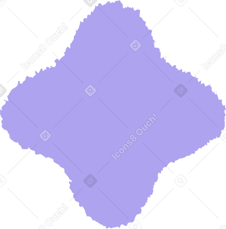 Четырехлистник фиолетовый в PNG, SVG