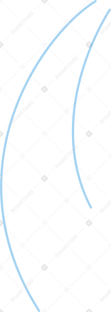 blue decorative lines Illustration in PNG, SVG
