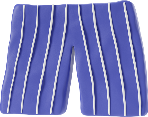 Blue pants with white stripes Illustration in PNG, SVG