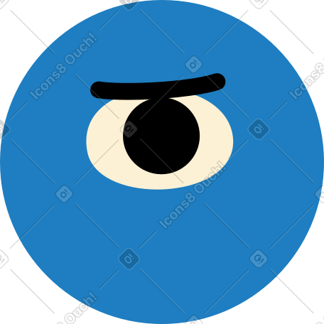 单眼笑脸 PNG, SVG