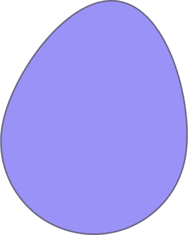 Фиолетовое яйцо в PNG, SVG