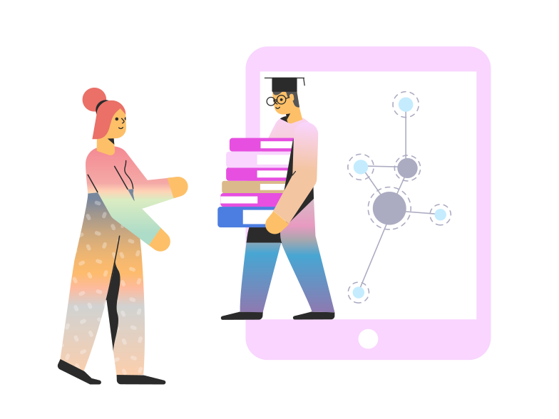 Online education Clipart illustration in PNG, SVG