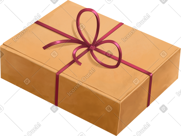 box with ribbon PNG, SVG