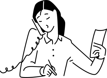 電話の受話器を持つ若い女性 PNG、SVG