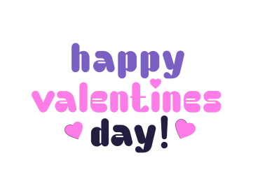 Lettering happy valentines day PNG、SVG