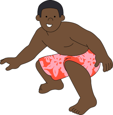 Jeune homme en équilibre PNG, SVG
