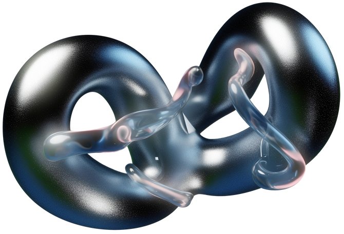 3d抽象的な液体の形 PNG、SVG