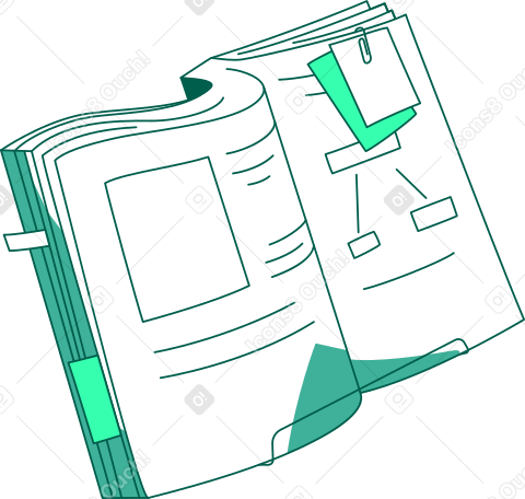 book on a stand PNG, SVG
