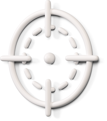 Weißes zielsymbol nach links gedreht PNG, SVG