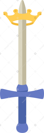 Espada y corona PNG, SVG