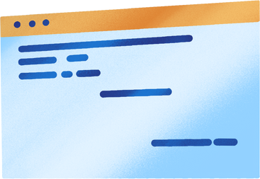 blue transparent browser window with text PNG, SVG