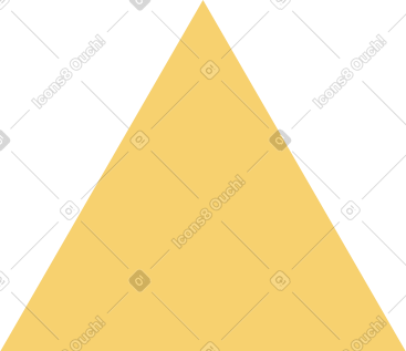 Yellow triangle PNG, SVG